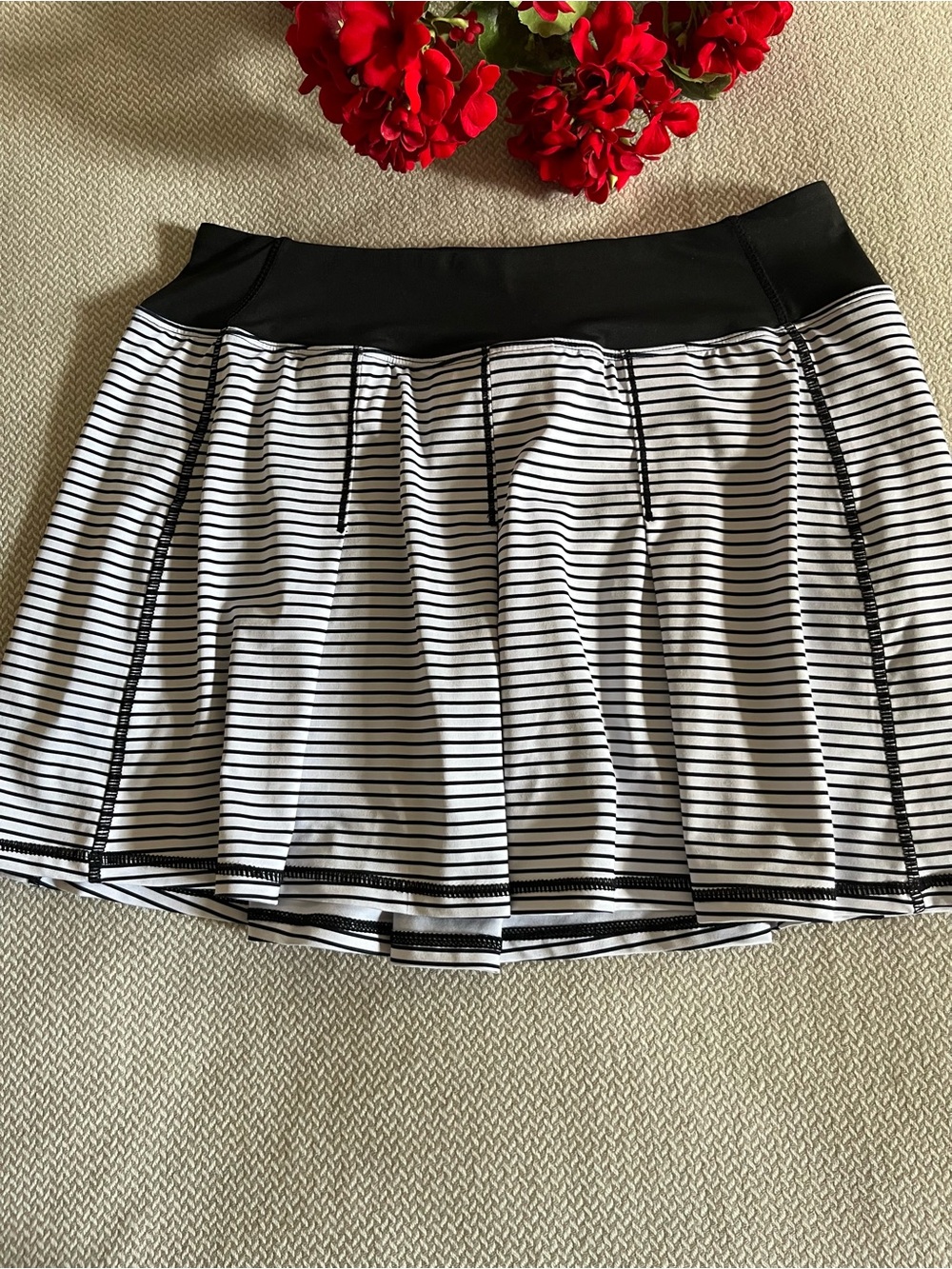 Kyodan Women's Striped Pleated Tennis Skort Size P/S